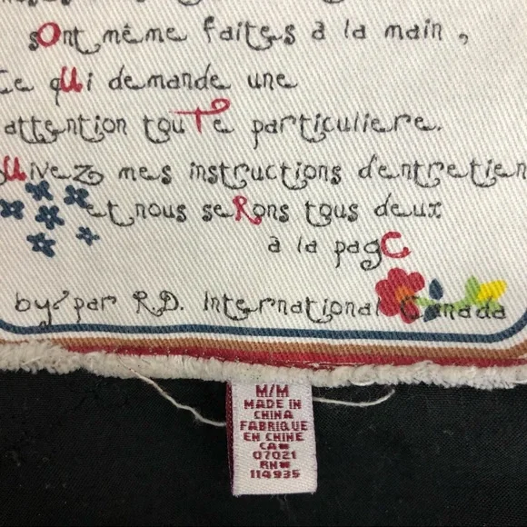 LaClasseCouture black corduroy embroidered blazerM - Picture 16 of 16